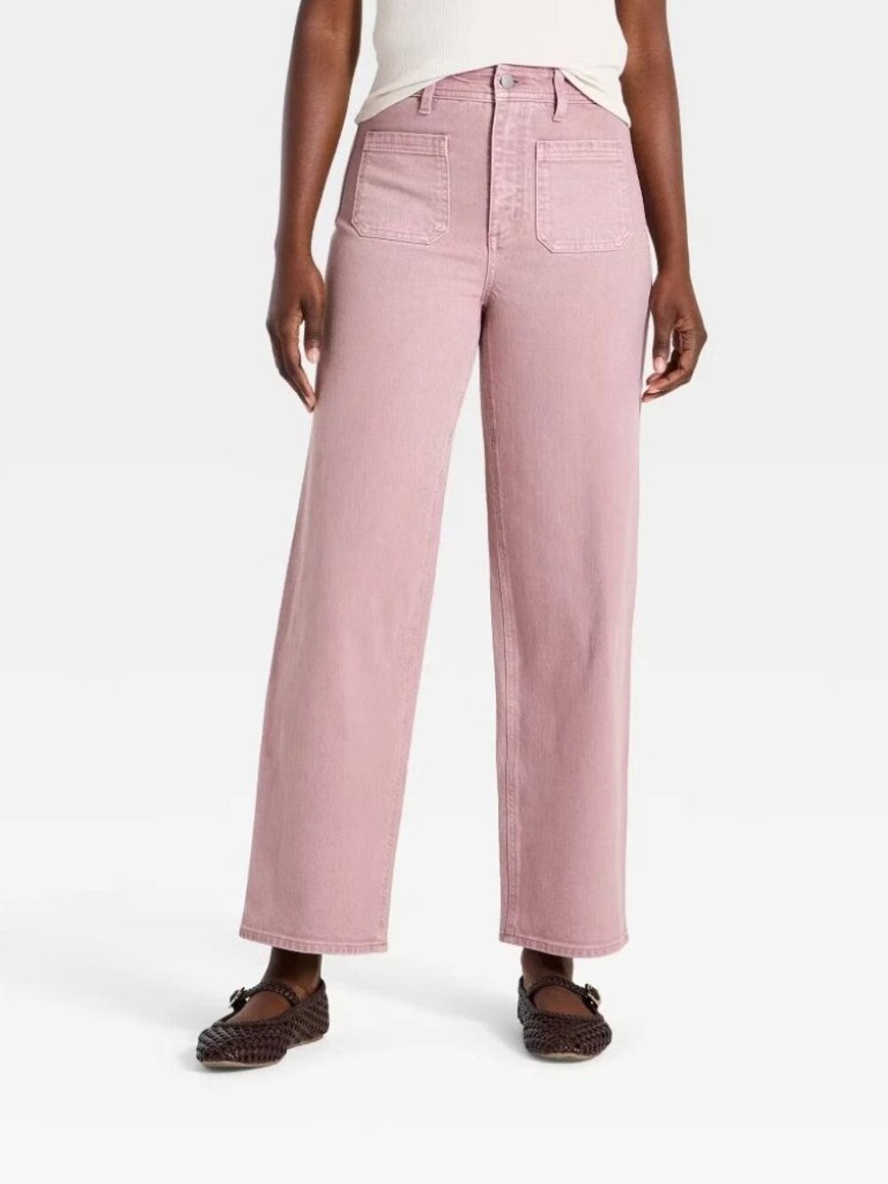 NWT Women's Universal Thread Size 4 High-Rise Sailor Straight Denim Jeans